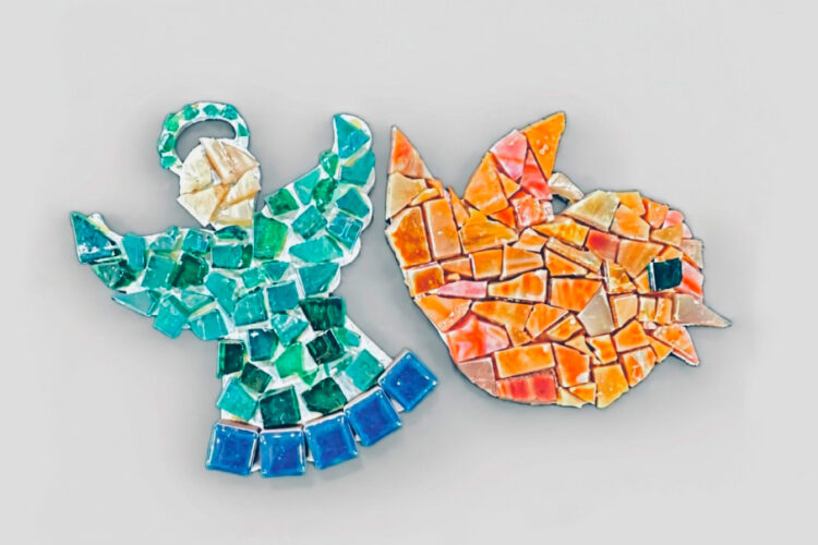 Создание панно из битой керамической плитки